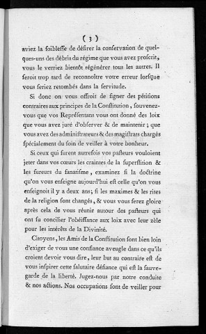 Adresse de la Société des Amis de la Constitution séante à Besançon. à tous les citoyens du département du Doubs [signé : Briot, président]