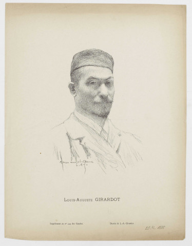 Louis-Auguste Girardot [image fixe] / Dessin de L.-A. Girardot , Besançon : Supplément au n°444 des Gaudes, 1890/1913