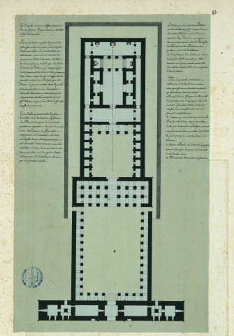 Plan du plus beau temple égyptien connu / Pierre-Adrien Pâris , [S.l.] : [P.-A. Pâris], [1700-1800]