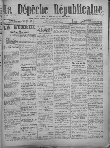 10/02/1917 - La Dépêche républicaine de Franche-Comté [Texte imprimé]