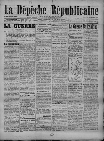 22/10/1915 - La Dépêche républicaine de Franche-Comté [Texte imprimé]