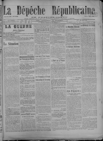 07/08/1917 - La Dépêche républicaine de Franche-Comté [Texte imprimé]