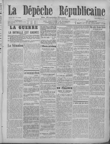23/06/1918 - La Dépêche républicaine de Franche-Comté [Texte imprimé]
