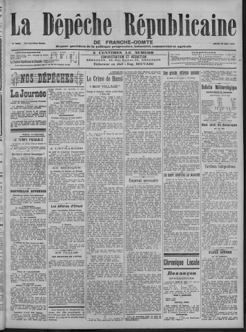 21/05/1914 - La Dépêche républicaine de Franche-Comté [Texte imprimé]