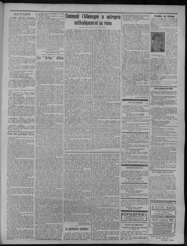 31/08/1923 - La Dépêche républicaine de Franche-Comté [Texte imprimé]