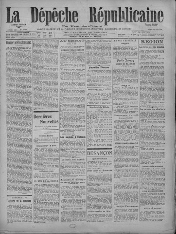 01/06/1920 - La Dépêche républicaine de Franche-Comté [Texte imprimé]