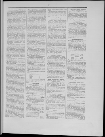 Registre des délibérations du Conseil municipal, avec table alphabétique, du 15 janvier au 11 décembre 1908