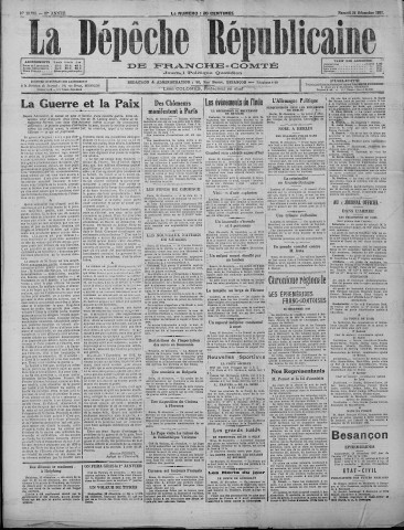 26/12/1931 - La Dépêche républicaine de Franche-Comté [Texte imprimé]