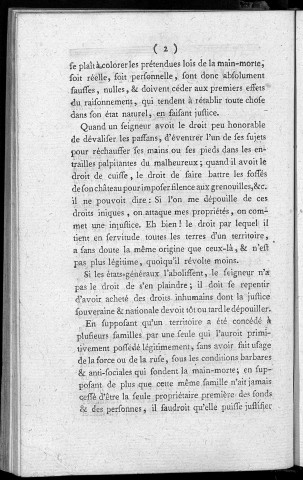 Supplément au cahier de doléances d'une communauté de Franche-Comté