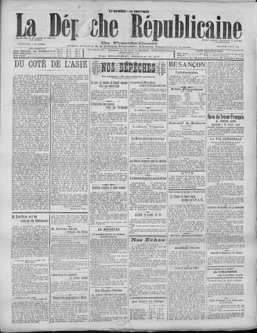 05/06/1921 - La Dépêche républicaine de Franche-Comté [Texte imprimé]