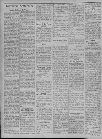 01/03/1909 - La Dépêche républicaine de Franche-Comté [Texte imprimé]