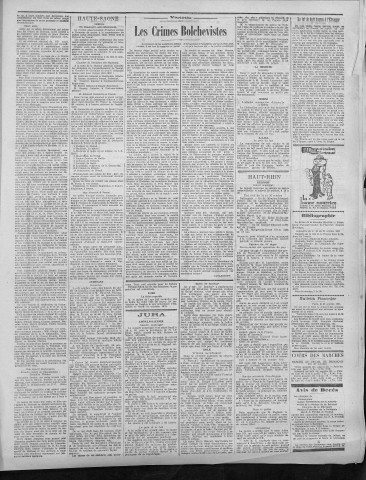 28/10/1921 - La Dépêche républicaine de Franche-Comté [Texte imprimé]