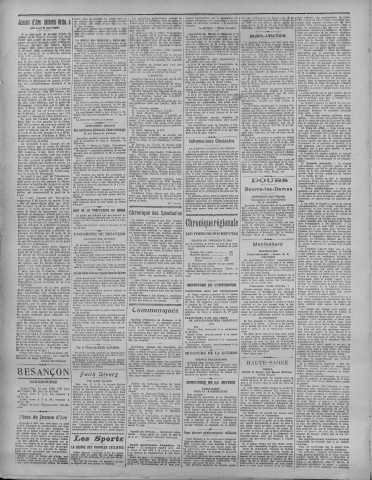 14/05/1923 - La Dépêche républicaine de Franche-Comté [Texte imprimé]
