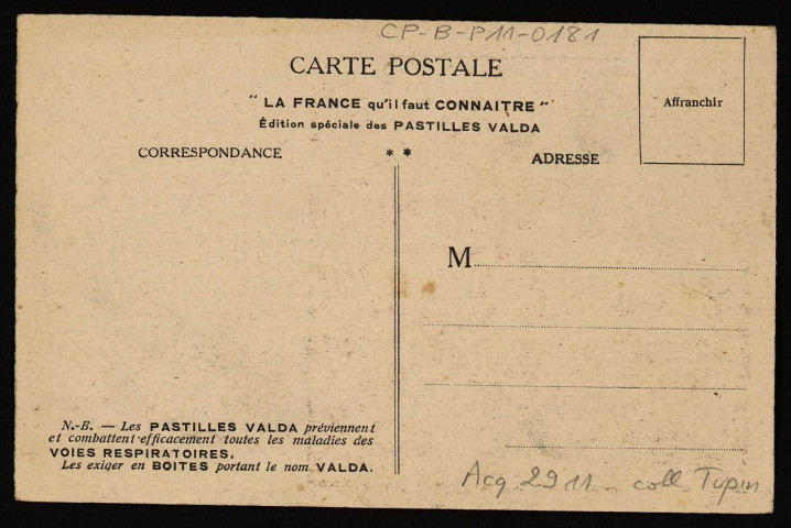 Besançon. Dép. du Doubs [image fixe] , Paris : Laboratoires Valda, 1920/1930