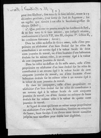 Arrêté du Directoire du département du Doubs, pour la formation du juré et jugement. Du 23 novembre 1791