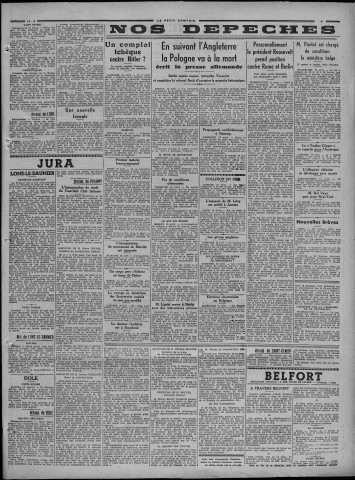 13/04/1939 - Le petit comtois [Texte imprimé] : journal républicain démocratique quotidien