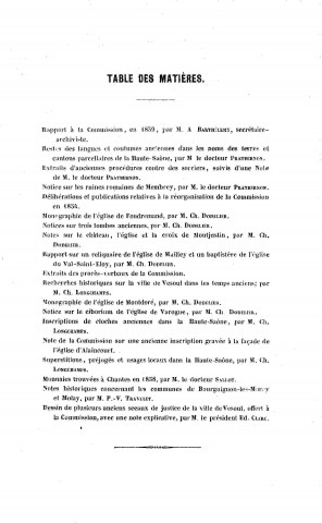 1839 - Mémoires de la Commission d'archéologie
