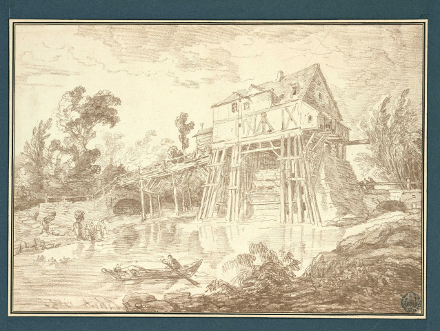 12 - Vue d'un moulin , [France], 1765