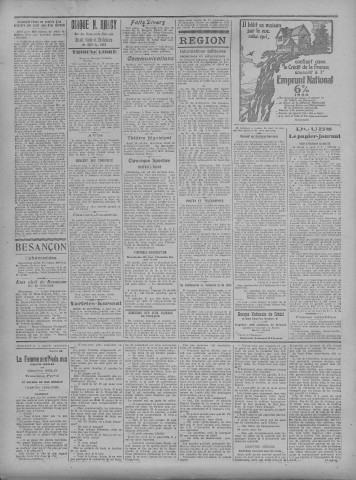 26/10/1920 - La Dépêche républicaine de Franche-Comté [Texte imprimé]