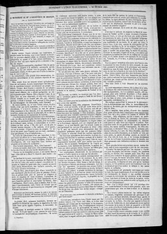 26/02/1881 - L'Union franc-comtoise [Texte imprimé]
