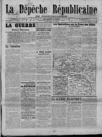 12/12/1915 - La Dépêche républicaine de Franche-Comté [Texte imprimé]