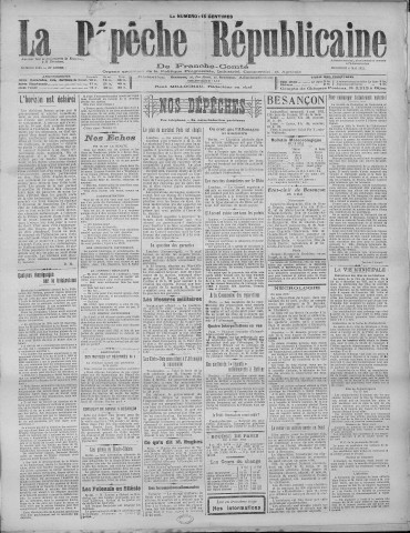 04/05/1921 - La Dépêche républicaine de Franche-Comté [Texte imprimé]