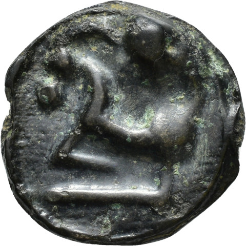 A.GX.10 - pièce de monnaie ; potin