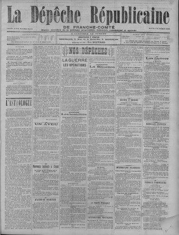 06/10/1904 - La Dépêche républicaine de Franche-Comté [Texte imprimé]