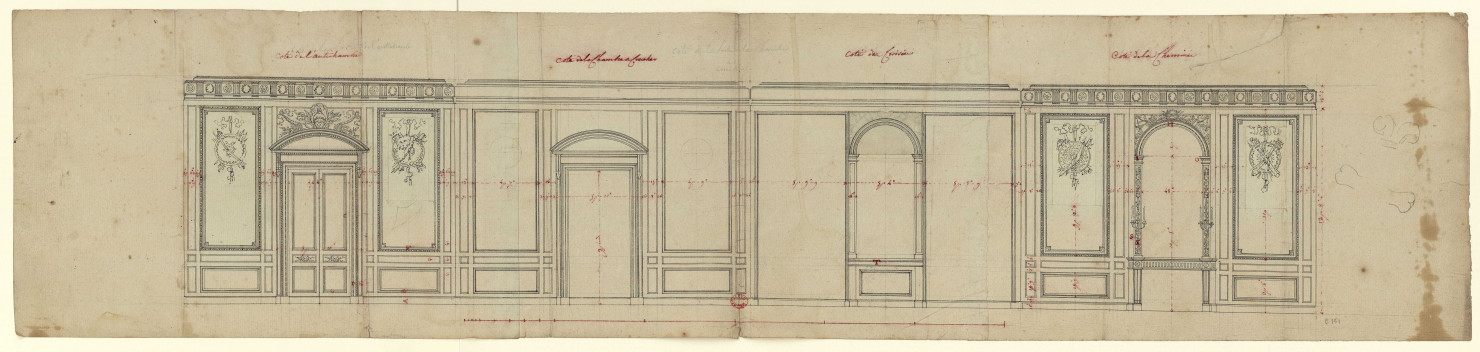 Hôtel du duc d'Aumale [Dessin] : décoration intérieure , [S.l.] : [s.n.], [1750-1799]