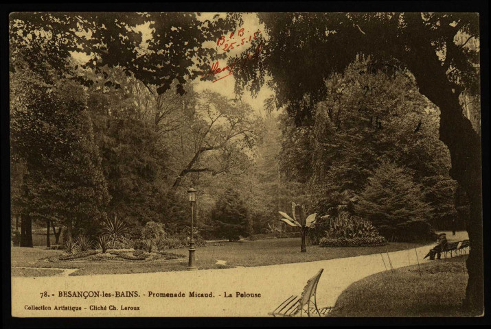 Besançon-les-Bains. Promenade Micaud. La Pelouse [image fixe] , 1904/1930