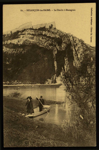 Besançon-les-Bains - Bords du Doubs à Mazagran [image fixe] , 1910/1930