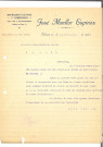 Société d'horlogerie de Maîche, correspondance professionnelle : lettre de José Monllor Espinos, représentant et commis basé à Valence (Espagne). 1923