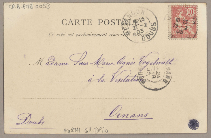 Besançon - La Porte Noire (167) [image fixe] , Besançon : Teulet, Editeur, Besançon, 1901/1903