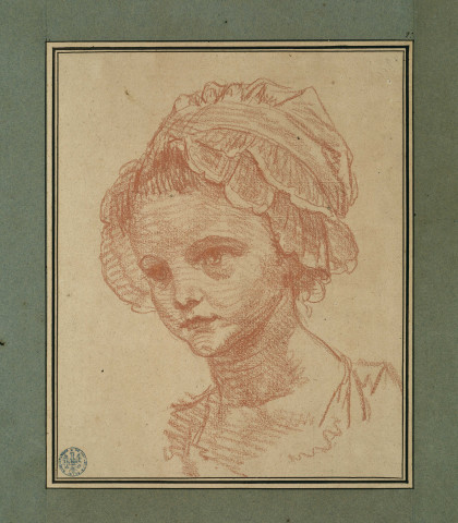 Tête de jeune fille / Jean-Baptiste Greuze , [S.l.] : [J.-B. Greuze], [1700-1800]