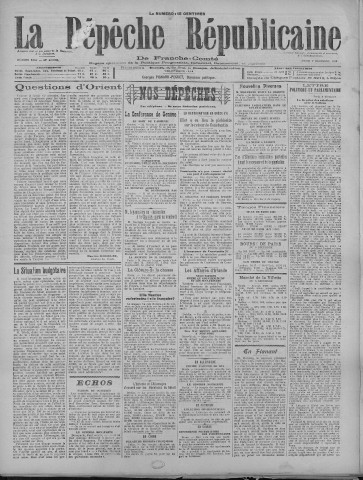 07/12/1920 - La Dépêche républicaine de Franche-Comté [Texte imprimé]