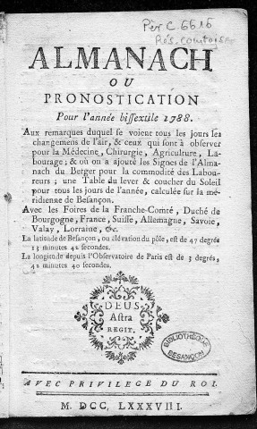 1788 - Dieu soit béni [Texte imprimé]