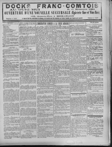 11/04/1925 - La Dépêche républicaine de Franche-Comté [Texte imprimé]