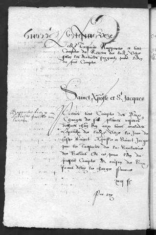 Comptes de la Ville de Besançon, recettes et dépenses, Compte de Jehan Belin (1er juin 1634 - 31 mai 1635)