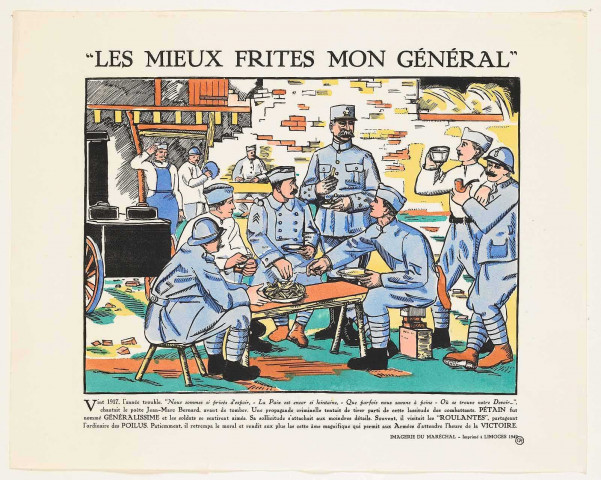 “Les mieux frites mon Général”, affiche