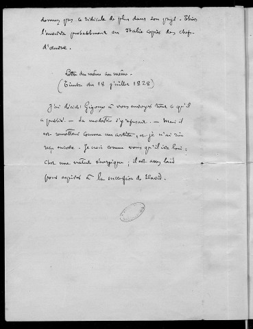 Ms 1829 - Affaire du « Léonard de Vinci, de Jean Gigoux » (1889), p. 289-309 (tome IV)