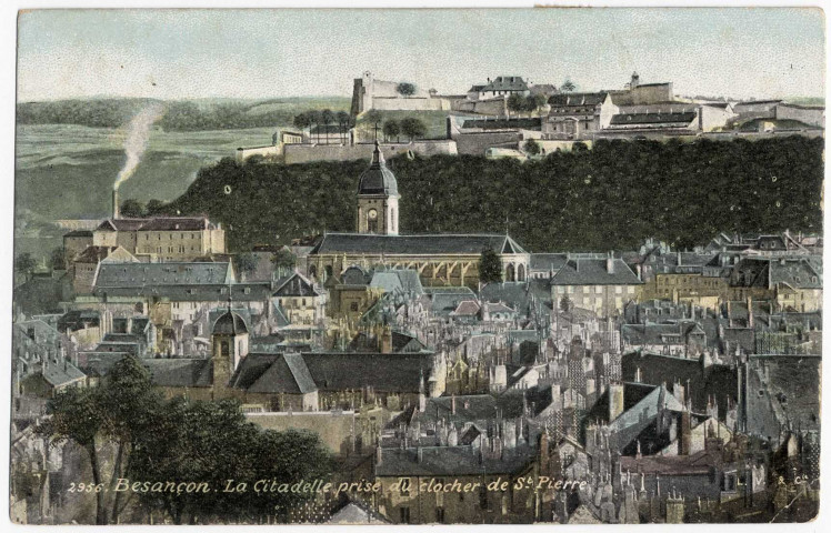 Besançon. La Citadelle prise du clocher de St-Pierre [image fixe] , Paris : L. V. &amp; Cie, Aqua photo, 1904/1909