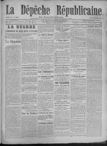 27/02/1918 - La Dépêche républicaine de Franche-Comté [Texte imprimé]