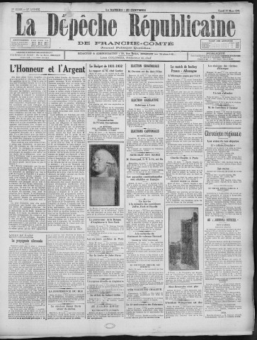 23/03/1931 - La Dépêche républicaine de Franche-Comté [Texte imprimé]