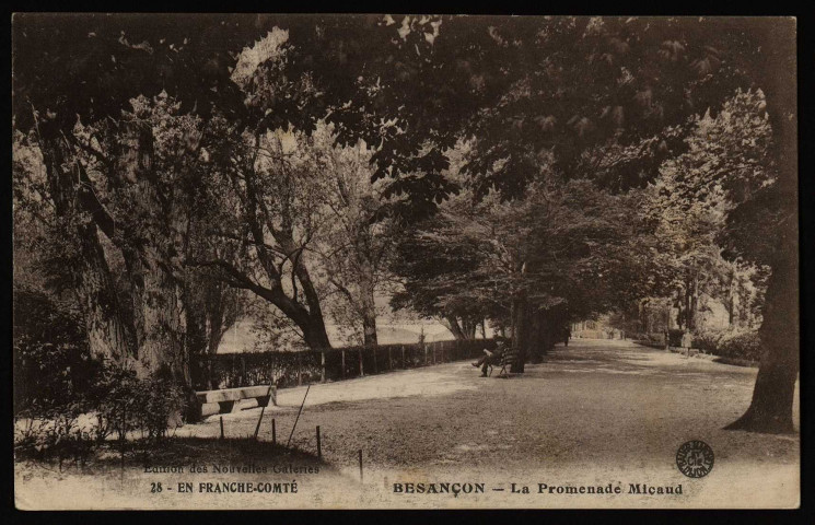 Besançon. La Promenade Micaud [image fixe] , Besançon : Etablissements C. Lardier, 1904/1930