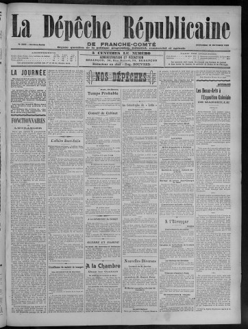 31/10/1906 - La Dépêche républicaine de Franche-Comté [Texte imprimé]