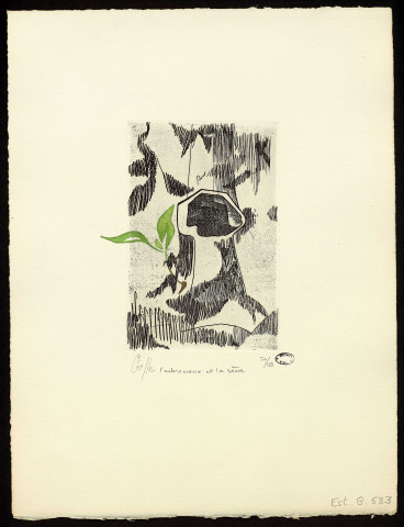 L'arbre creux et la sève [estampe] / Céelle , [Paris] : [Atelier Georges Leblanc], 1973