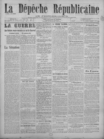 04/12/1916 - La Dépêche républicaine de Franche-Comté [Texte imprimé]