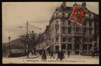 Besançon - Besançon - Place Jouffroy et Quai Veil-Picard - C. L., B. [image fixe] , Besançon : Phototypie artistique de l'Est C. Lardier, Besançon (Doubs)., 1912/1913