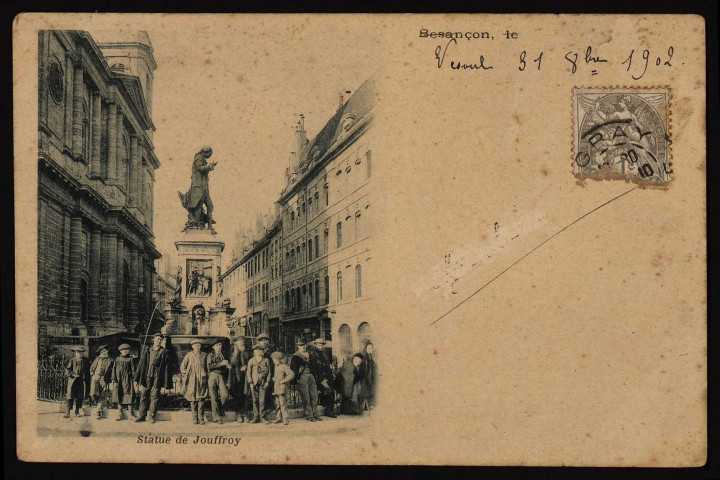 Besançon - Statue de Jouffroy - La Madeleine. [image fixe] , 1897/1900