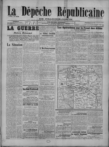 23/01/1916 - La Dépêche républicaine de Franche-Comté [Texte imprimé]